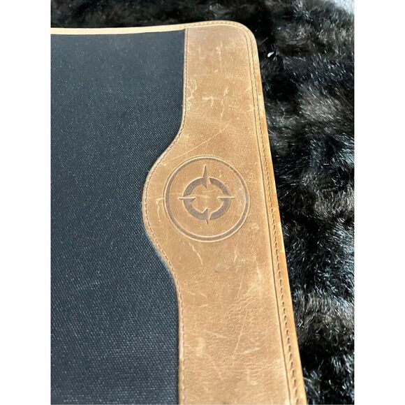 VTG 1998 FRANKLIN COVEY GREEN LINE LEATHER TRIM 7 RING, BINDER - Picture 3 of 11